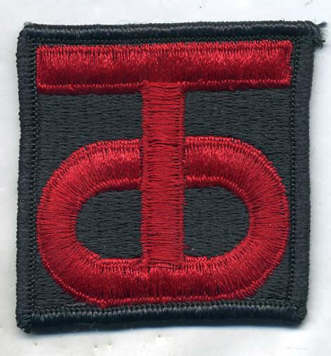 Vintage Us Army 90th Infantry Division Color Patch Ebay