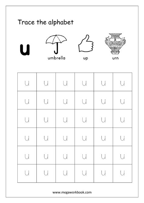 Free English Worksheets Alphabet Tracing Small Letters Letter
