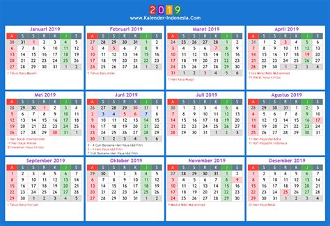 Kalender Indonesia Online 2019