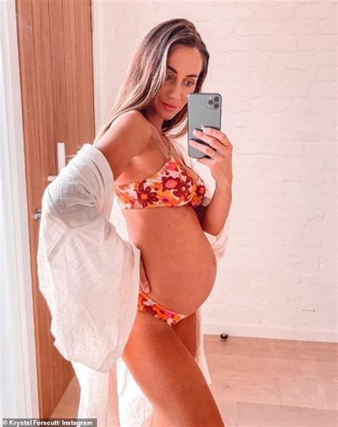 Pregnant Big Brother Star Krystal Forscutt Shows Off Her Baby Bump While In Lockdown Daily