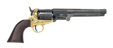 1851 Navy Engraved 44 Cal Black Powder Revolver Traditions