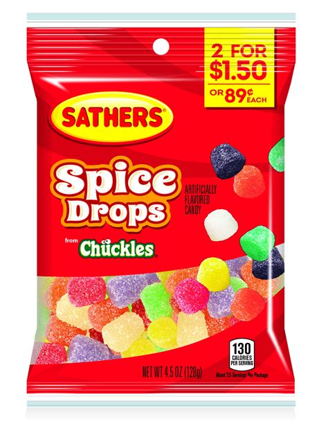 Sathers Spice Drops Candy 45 Ounce Bag