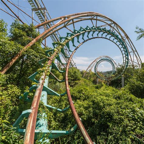 The Abandoned And Overgrown Landscape Of Nara Dreamland A Theme Park