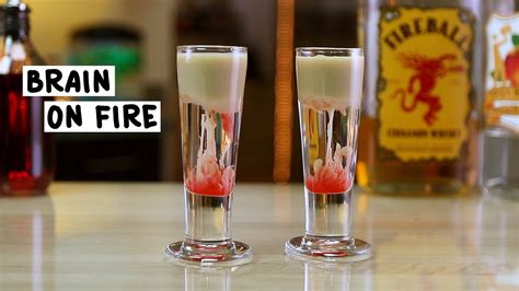 Brain On Fire Shot Tipsy Bartender