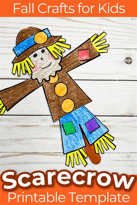 Free Printable Cut And Paste Scarecrow Craft Template