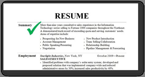 The 20 Best Ideas for Good Resume Summary (With images ...