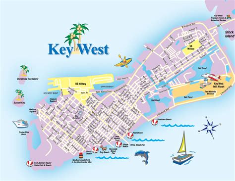 Map Of Key West Florida Attractions Printable Maps