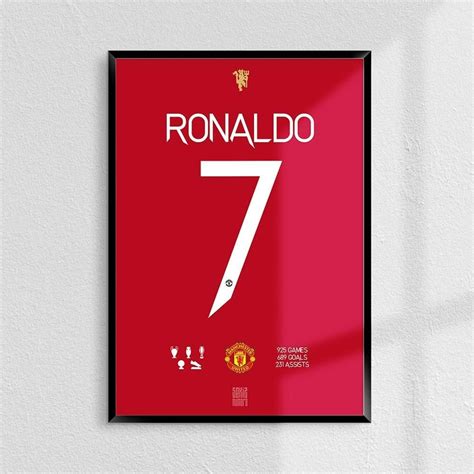 Cristiano Ronaldo Manchester United Fc Poster 30cm X 40cm Sekiz Numara