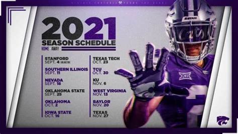 K-State’s 2021 Football Schedule Set