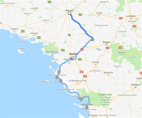 Our Route Western France