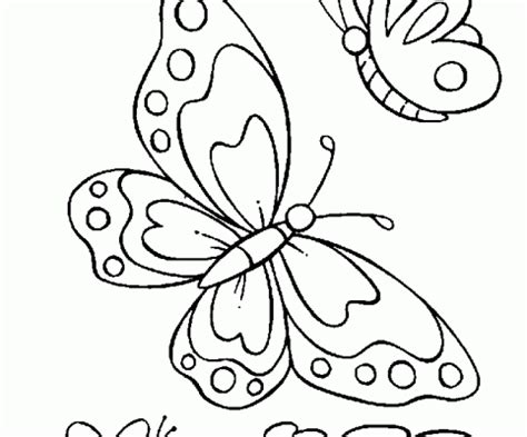 Flores Mariposas Para Colorear