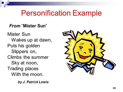 EXAMPLE OF PERSONIFICATION - alisen berde