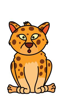 Now give shape to the upper part of the body by drawing a curved line. How to Draw Baby Cheetah step 5 | dessine moi un mouton ...