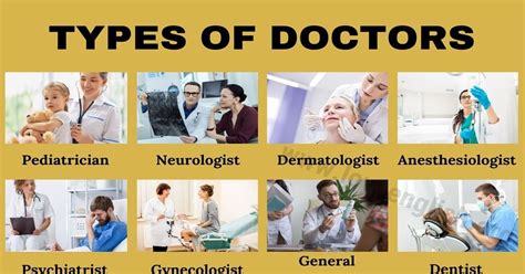 Different Types Of Doctors Learning The Names Of Different Types Of
