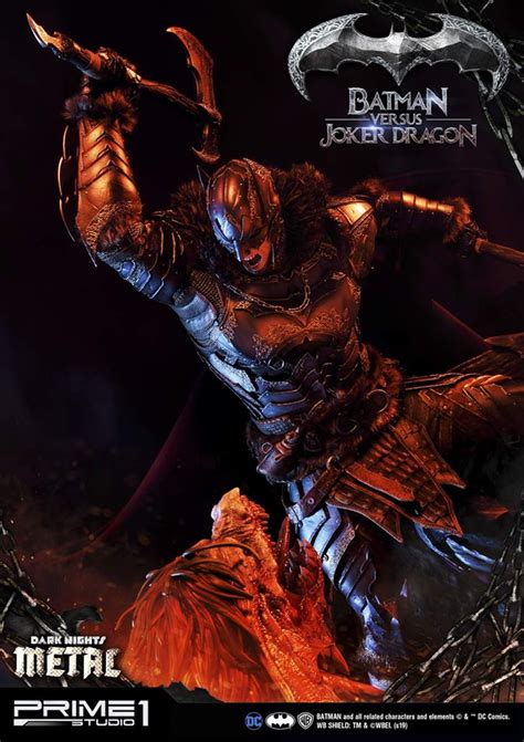 Prime 1 Studio Batman Vs Joker Dragon Dark Knights Metal Statue The