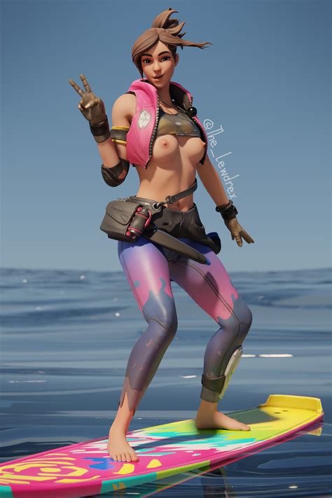 Rule 34 3d Barefoot Breasts Fortnite Gloves Jacket Around Waist