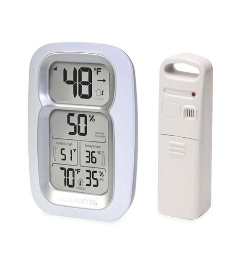 Digital Thermometer With Wireless Remote Sensor Wind And Weather