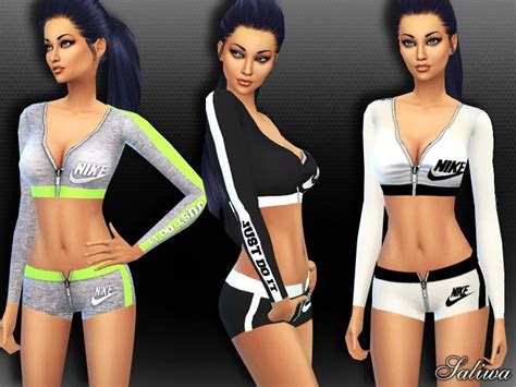 Nike Air Athletic Outfit The Sims 4 Catalog Sims 4 Clothing Sims 4