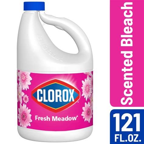 Clorox Liquid Bleach Fresh Meadow Scent 121 Oz Bottle