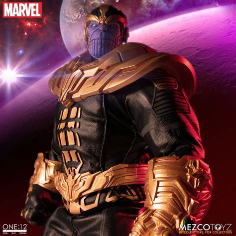 Mezco One 12 Collective Marvel Thanos Figure Thanos Marvel The Warlord Shoulder Armor