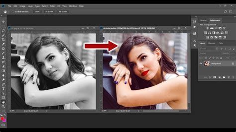 How To Colorize A Black And White Photo In Photoshop Cc Photoshop Tutorial Youtube
