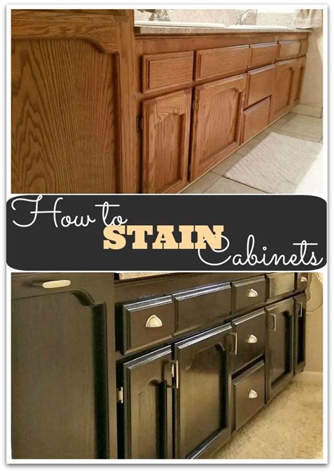 More details related to cheap cabinet makeover ideas for limited kitchen video:detail: How to Gel Stain Cabinets - She Buys, He Builds | Staining ...