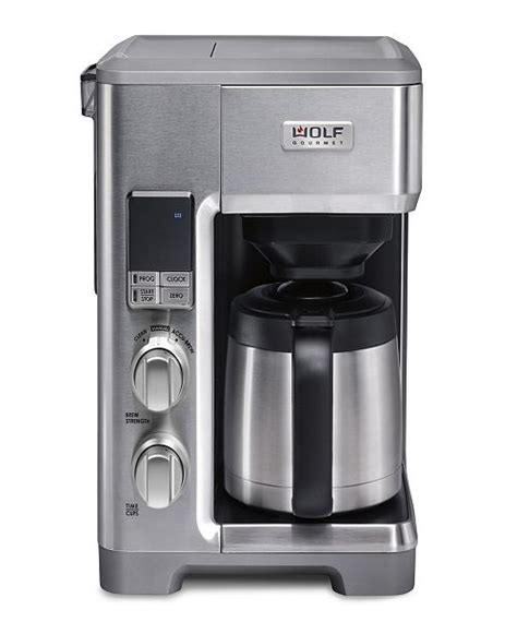 A wolf coffee maker is a large capacity coffee maker that can brew 10 cups of superior tasting coffee at a time. Wolf Gourmet Automatic Drip Coffee Maker & Reviews ...