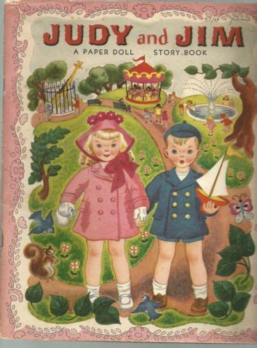 Judy Jim A Paper Doll Story Book Original 1949 Uncut Book Hilda Miloche