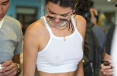 kendall jenner braless cannes ice cream store fans meets outfit street hawtcelebs celebmafia