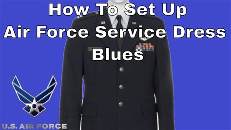 How To Set Up Air Force Service Dress Blues Uniform Youtube