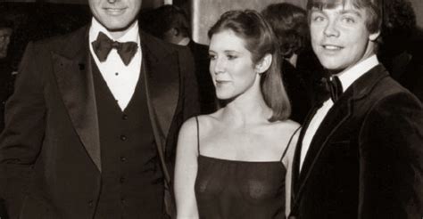 Carrie Fisher Exposes Herself Via See Through Dress And By That Smile
