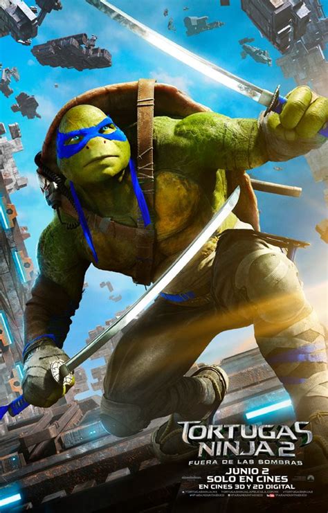 Póster Teenage Mutant Ninja Turtles Out Of The Shadows Tortugas Ninja