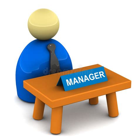 Managers Desk Stock Illustration Illustration Of Business 26674316