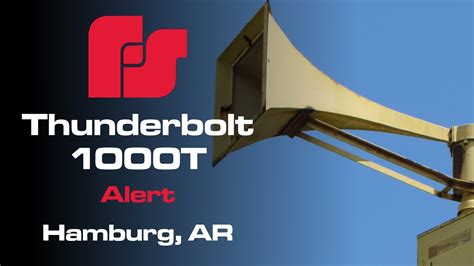 Federal Signal Thunderbolt 1000t Alert Hamburg Ar Tornado Siren