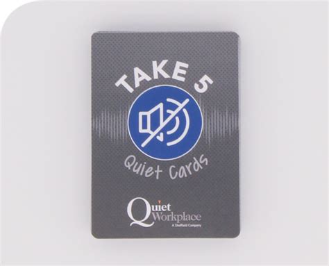 Take 5 Cards™ The Quiet Workplace