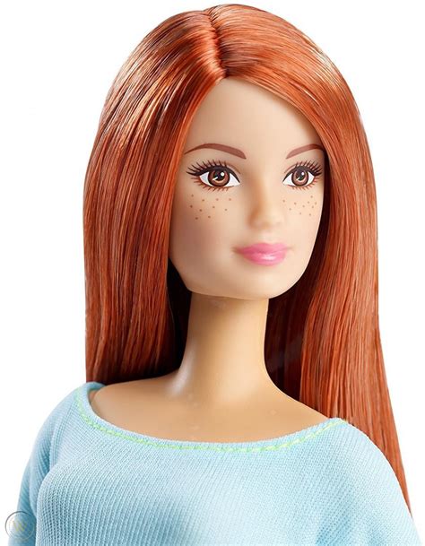 Barbie Made To Move Barbie Girls Doll Blue Top Red Hair Exercise Flexible Mode 1928978876