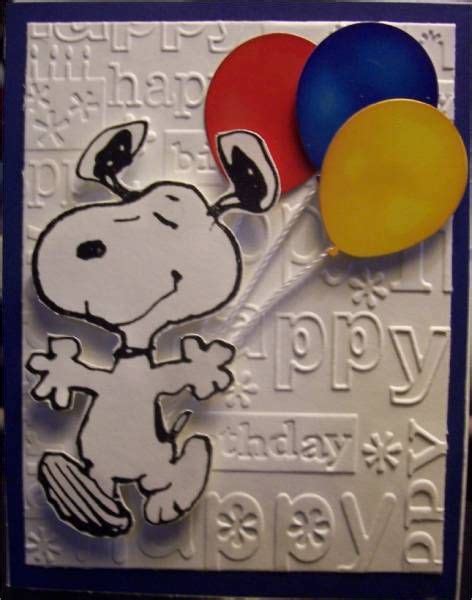 Includes one card and one envelope with a gold crown seal. Snoopy Birthday Cards by SnoopyDance - Cards and Paper Crafts at Splitcoaststampers (With images ...