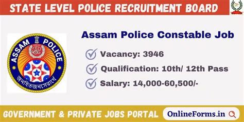 Assam Police Constable Recruitment Apply For Vacancies