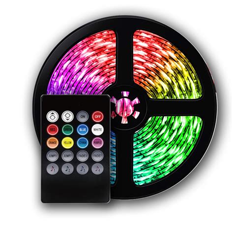 Smart Home Sound Activated Multi Color Led Light Strip With Remote 2