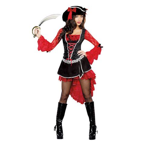 Vocele Sexy Women Caribbean Pirate Costume Halloween Coaplay Carnival Party Fantasia Fancy Dress