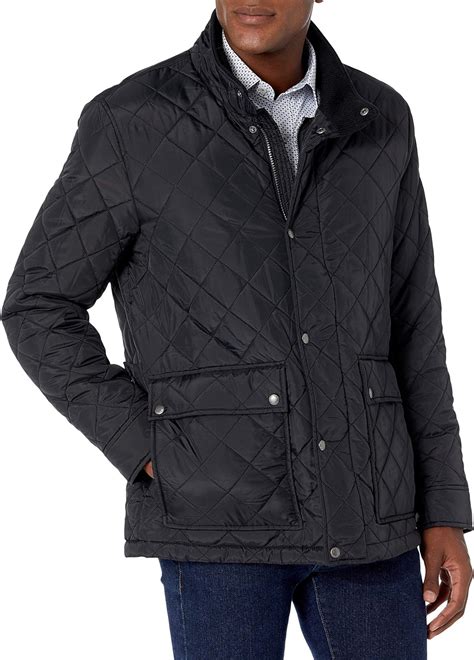 Cole Haan Mens Diamond Quilted Jacket With Faux Sherpa Lining Amazon