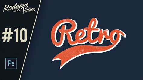 How to Design Typographic Retro Vintage Logo in Photoshop - YouTube