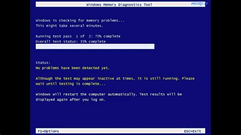 how to run memory diagnostics tool in windows 7 - YouTube
