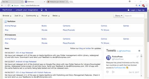 Following we show you 2 simple ways that you can use to access blocked sites. Malaysian gov. blocked Fanfiction.net until content ...