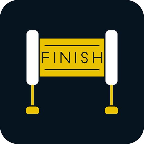 Finish Line Vector Icon Design 21311410 Vector Art At Vecteezy