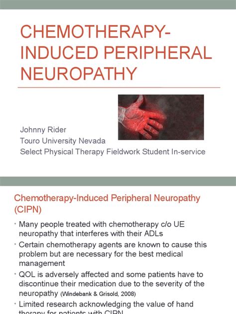 Chemotherapy Induced Peripheral Neuropathy Peripheral Neuropathy