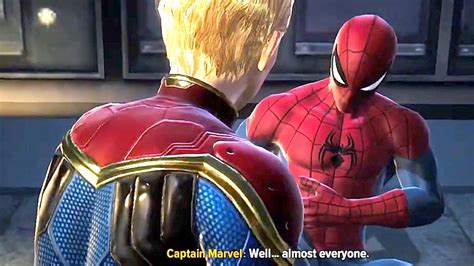 Captain Marvel Saves Spider Man Marvel Future Revolution New Marvel