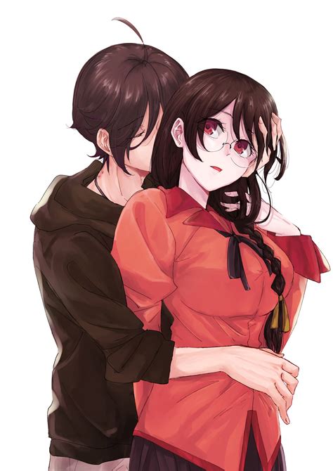 Hanekawa Tsubasa And Araragi Koyomi Monogatari And More Drawn By Hatahata Okkrslk Danbooru