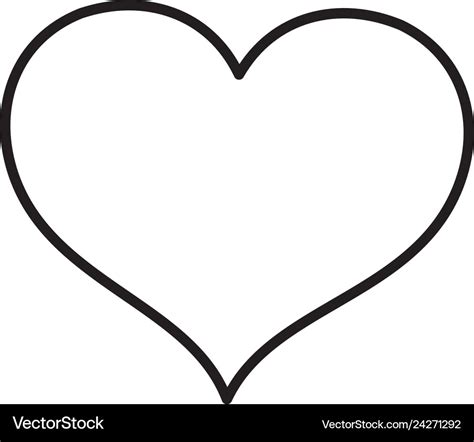 Line Art Heart Graphic Shape Design Royalty Free Vector