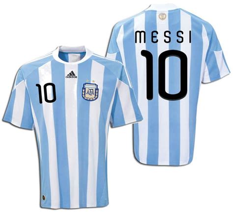 Adidas Lionel Messi Argentina Home Jersey Fifa World Cup South Africa 2010 Messi Argentina